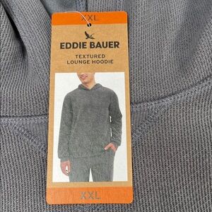 Eddie Bauer Charcoal Textured Hoodie for Men xxl NWT